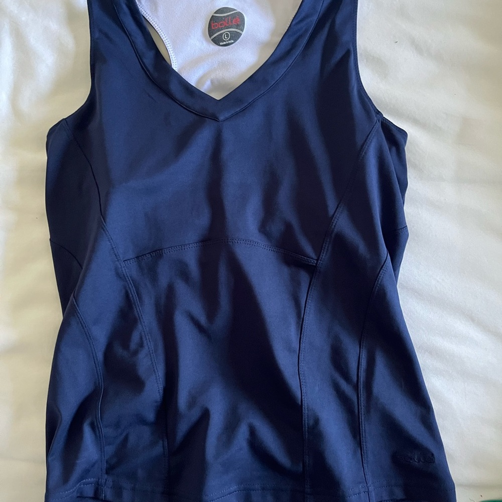 Bolle Navy Blue Athletic Tank Top